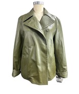 Soft Green Leather Women&#39;s Jacket Size 8 - €21,25 EUR