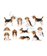 New Beagle Dog Illustration Pattern Design Checkbook Cover - $13.54 CAD