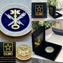 US ARMY INTELLIGENCE AND SECURITY COMMAND Challenge Coin W Special Army ... - £25.87 GBP