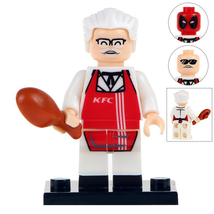 KFC Fried Chicken Man Harland Sanders Moc Minifigures Block Gift For Kids - £2.46 GBP