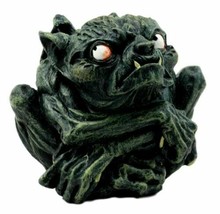 Demonic Notre Dame Toad Troll Winged Gargoyle Figurine Collectible Shy Devil - £16.50 GBP