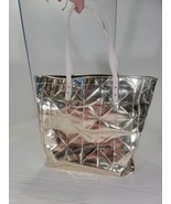 Elizabeth Arden Gold Tote Bag with Magentic Snap Close Geometric 15&quot; tall - $456.75 MXN