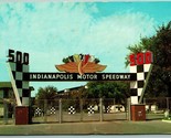 Main Gate Indianapolis Motor Speedway Indiana IN UNP Chrome Postcard J12 - $6.88