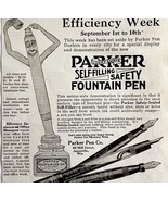 1916 Parker Fountain Pen Advertisement Writing Supplies Tools Ephemera D... - $28.11 CAD