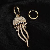  Fashion Designer Earrings Long Exaggerated Asymmetric Jellyfish Tassel Earring  - £14.15 GBP