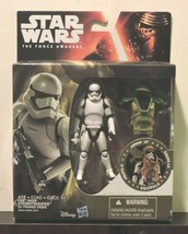 Star Wars FIRST ORDER Storm Trooper Armor Up 4&quot; Figure Hasbro Force Awakens - £11.83 GBP