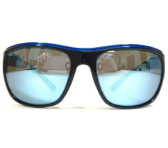 REVO Sonnenbrille RE1023 15 REMUS Schwarz Blau Wrap Übergröße mit Blauer... - $107.51
