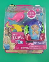 Barbie Pets Narwhal 5 Piece Set NIP Barbie 2022  - £5.51 GBP