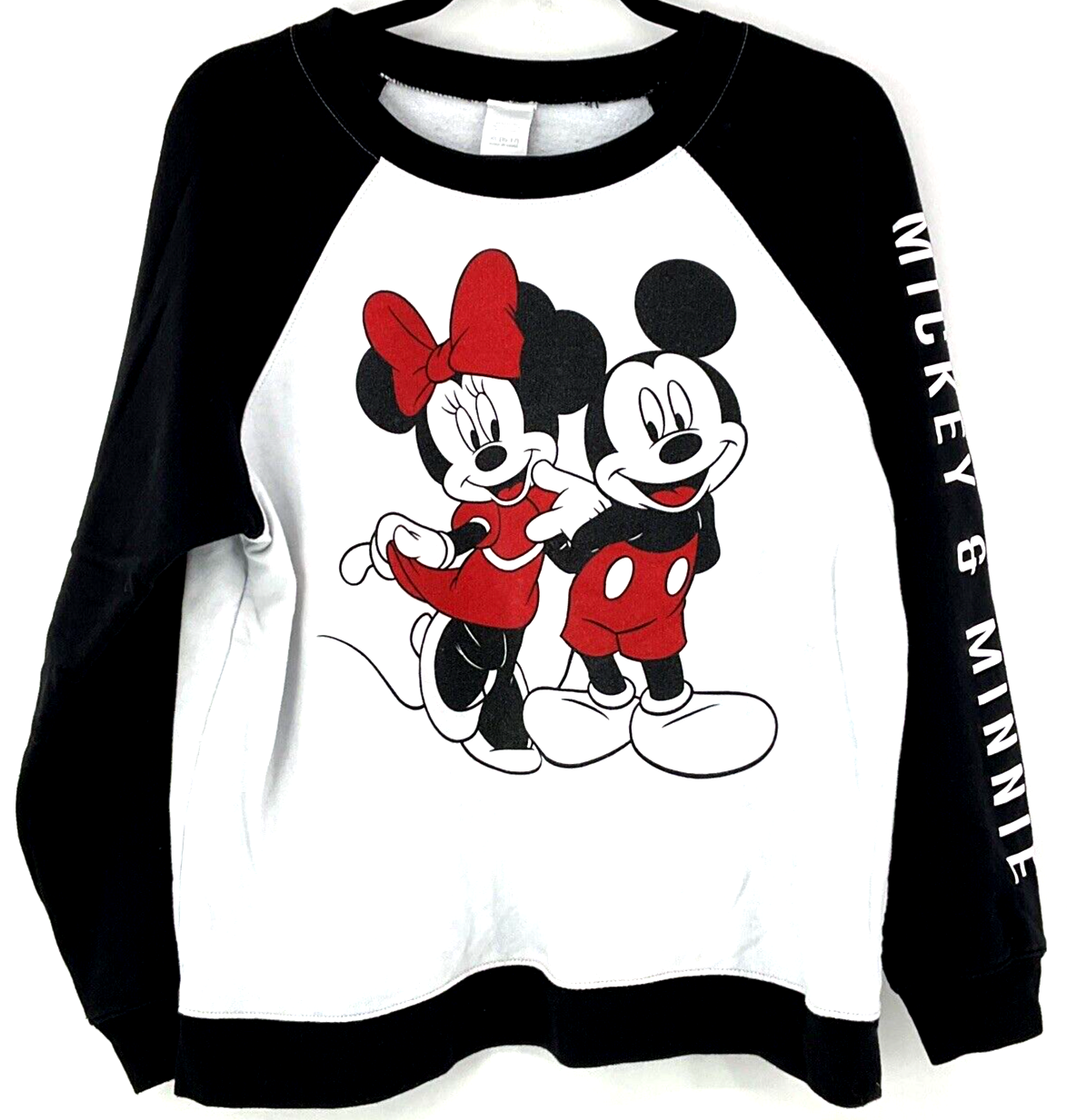 Primary image for Vintage Mickey & Minnie Mouse Crewneck Sweatshirt XL (15-17) Disney