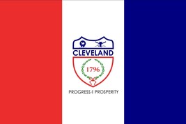 Cleveland City Nylon Flag 2&#39;x3&#39; - £46.72 GBP