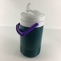 Igloo Beverage Cooler Water Jug 1 Gallon Straw Purple Jade Jumbo Vintage 90s - £29.52 GBP