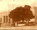 RPPC Sepia Tone Post Office Building Vallejo California CA Zan Photo Pos... - $6.88