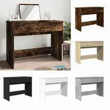 Modern Wooden Bedroom Dressing Table Makeup Desk With Mirror &amp; Storage Drawers - £97.59 GBP+