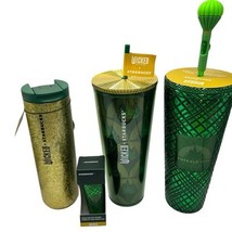 Starbucks 2024 Wicked Tumbler  Emerald City Set Oz Elphaba Glinda Green Cup - $207.84