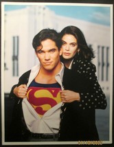 TERI HATCHER,DEAN CAIN (LOIS &amp; CLARK) RARE 11X14 TV PROMO PHOTO (CLASSIC... - $98.99