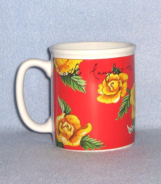 Tracy Porter Sweet Red Mug Cup  Home Coll 1997 Andrews and McMeel Publis... - $4.99