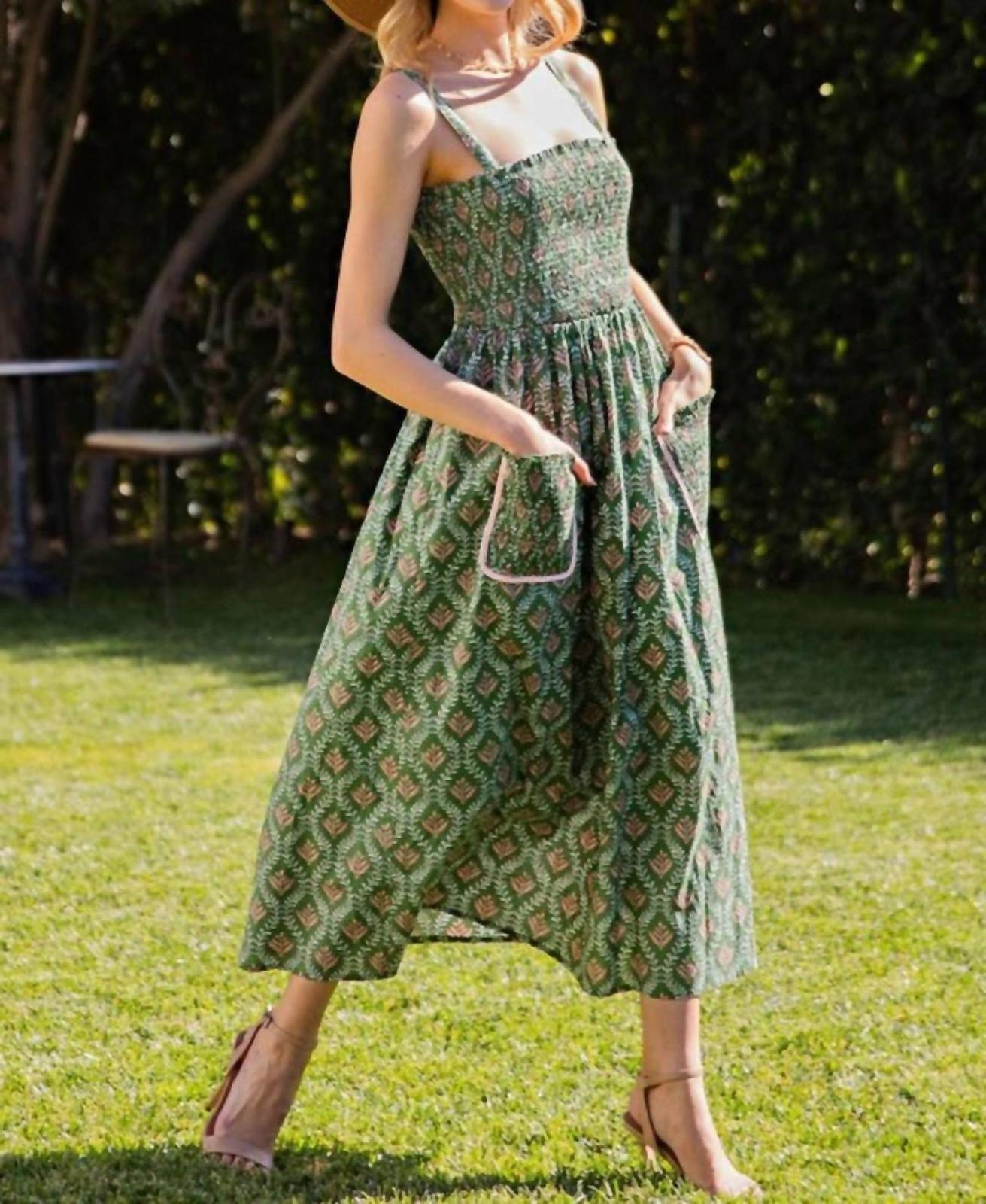 Ee:some Botanical Midi Dress Size L - $41.58
