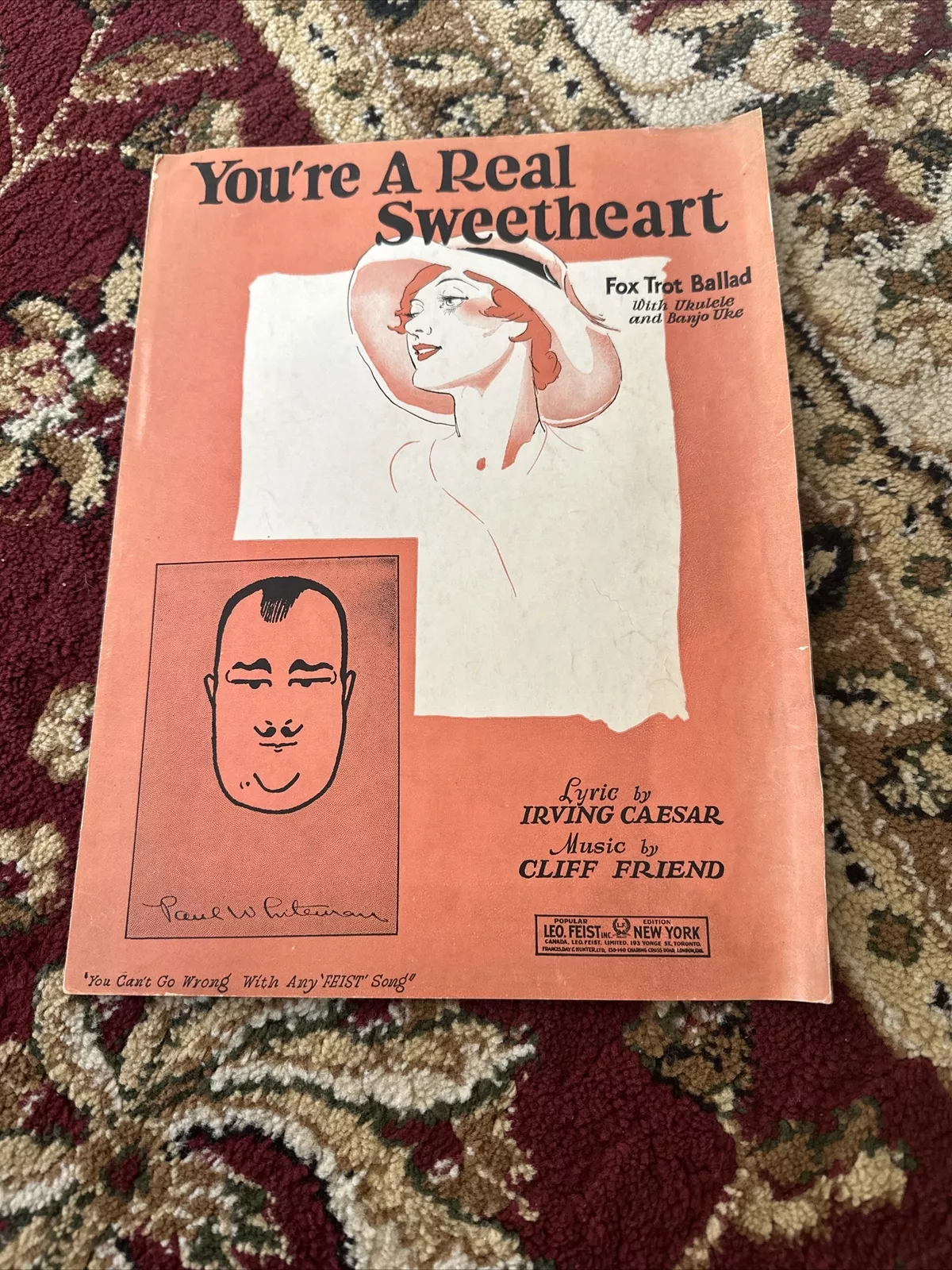 You&#39;re A Real Sweetheart (sheet music) - $6.00