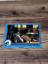 1982 Where Do You Come From? 17 ET The Extra-Terrestrial Topps Trading Card - £1.20 GBP