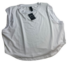 Cotton On Body Crop Top Shirt White Sleeveless Small S New NWT - £5.51 GBP