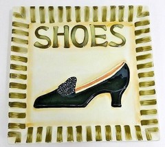 Black High Heel Shoes American Atelier At Home Plaque 5472 9&quot; Sq Decor - $12.16