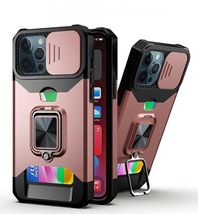 for Samsung Galaxy S25 Ultra (Color: Rose Gold) Shockproof Ring Holder H... - $840.78 MXN