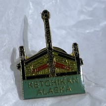 Ketchikan Alaska City State Souvenir Enamel Lapel Hat Pin Pinback - £4.67 GBP