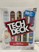 Tech Deck DLX Pro Pack 10 Boards Included Skate Fingerboard Toy Spin Mas... - $10.99