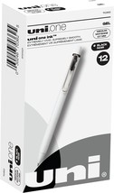 Uniball One Gel Pen, 12 Black Pens, Medium Point 0.7Mm Gel Pens, Fine, B... - £31.50 GBP