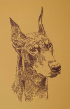 Doberman Pinscher Dog Art Print #88 Stephen Kline Will Add Dogs Name Free Dobie - £38.94 GBP