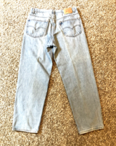 Vintage Levis 550 Jeans Men 38x32 Blue Y2K Black Batwing 1999 Relaxed Grunge 90s - £30.44 GBP