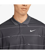 Nike Victory+ Dri-Fit Ripple Stripe Golf Polo Black Grey White Mens Size... - $54.86 CAD