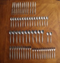 Mixed Lot 62 Set For 10 +Extras National Stainless Japan Royal Kent MCM ... - £80.73 GBP