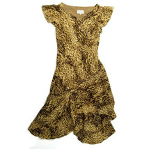 STUDIO I Dress Womens Size 8 Vintage 90s Leopard Print Phoebe Buffay Y2K... - $29.94