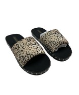 Dolce Vita Slides Women 9 Mochi Pride Sandals Neoprene Animal Print Stud... - $34.46 CAD