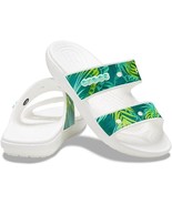 Crocs Sandals Classic Two Strap Slides Unisex Adults Mens Womens Tropica... - £40.06 GBP