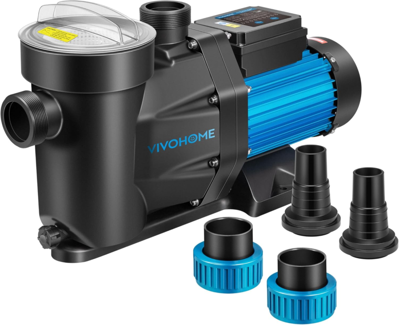 6360 GPH Swimming Pool Pump W/Timer for In/Above Ground Pool 1.5&quot; PVC Pi... - $268.22