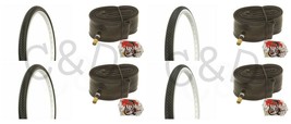 TWO BRICK ( HF-120) TIRE 26 X 1.75 BLACK/BLACK OR WHITE WALL &amp; TWO TUBES - £50.99 GBP