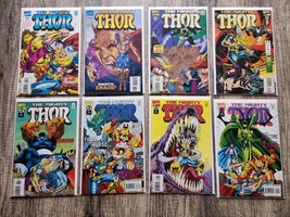 THE MIGHTY THOR 1990's Vintage Comic Lot Marvel Comics 8 Books #481-488 Boarded - £16.82 GBP