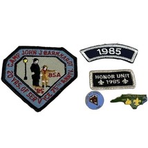 Vtg 1985 BSA Boy Scouts Patch Pin Lot Camp John Barnhardt Central NC Cou... - $17.10