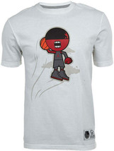 Jordan Mens Over You Tee Size Large Color White/Red/Black - $50.13