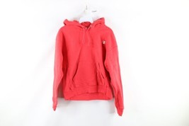 Champion Reverse Weave Mens Size Small Faded Classic Logo Hoodie Sweatshirt Red - $44.50
