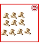 Pack of 10 PEX Drop-Ear Elbow Brass Crimp Fittings – 1/2&quot; NPT Certified - $717.02 MXN