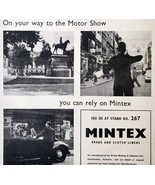 1954 Mintex Brakes Earls Court Advertisement Motor Show Automobilia DWPP10 - $24.99