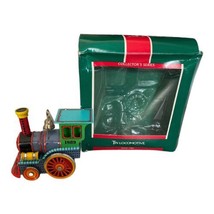 Vintage Hallmark Christmas Ornament Tin Locomotive 1989 Train Eighth in Series - £5.47 GBP