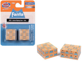 Stacked Shipping Cases "Fanta" Set of 2 pieces "Mini Metals" Series for 1/87 (HO - $26.19