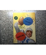 1949 MARYLAND TERPS VS WEST VIRGINIA WVU NCAA FOOTBALL PROGRAM - $942.07 MXN