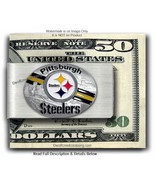 LARGE PITTSBURGH STEELERS STAINLESS STEEL MONEY CLIP FOOTBALL FREE SHIP  #1 - $21.75