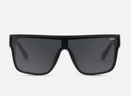 Quay Australia Nightfall Curve Shield Sunglasses 50MM Black Polarized - $93.06