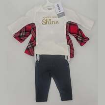 Carter&#39;s Just One You Holiday Set Girls Size Newborn 3-Piece Sparkle - $14.00